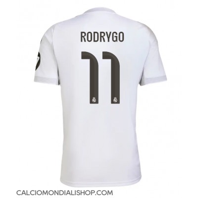 Maglie da calcio Real Madrid Rodrygo Goes #11 Prima Maglia 2025-26 Manica Corta Maglie da calcio Real Madrid Rodrygo Goes #11 Prima Maglia 2025-26 Manica Corta